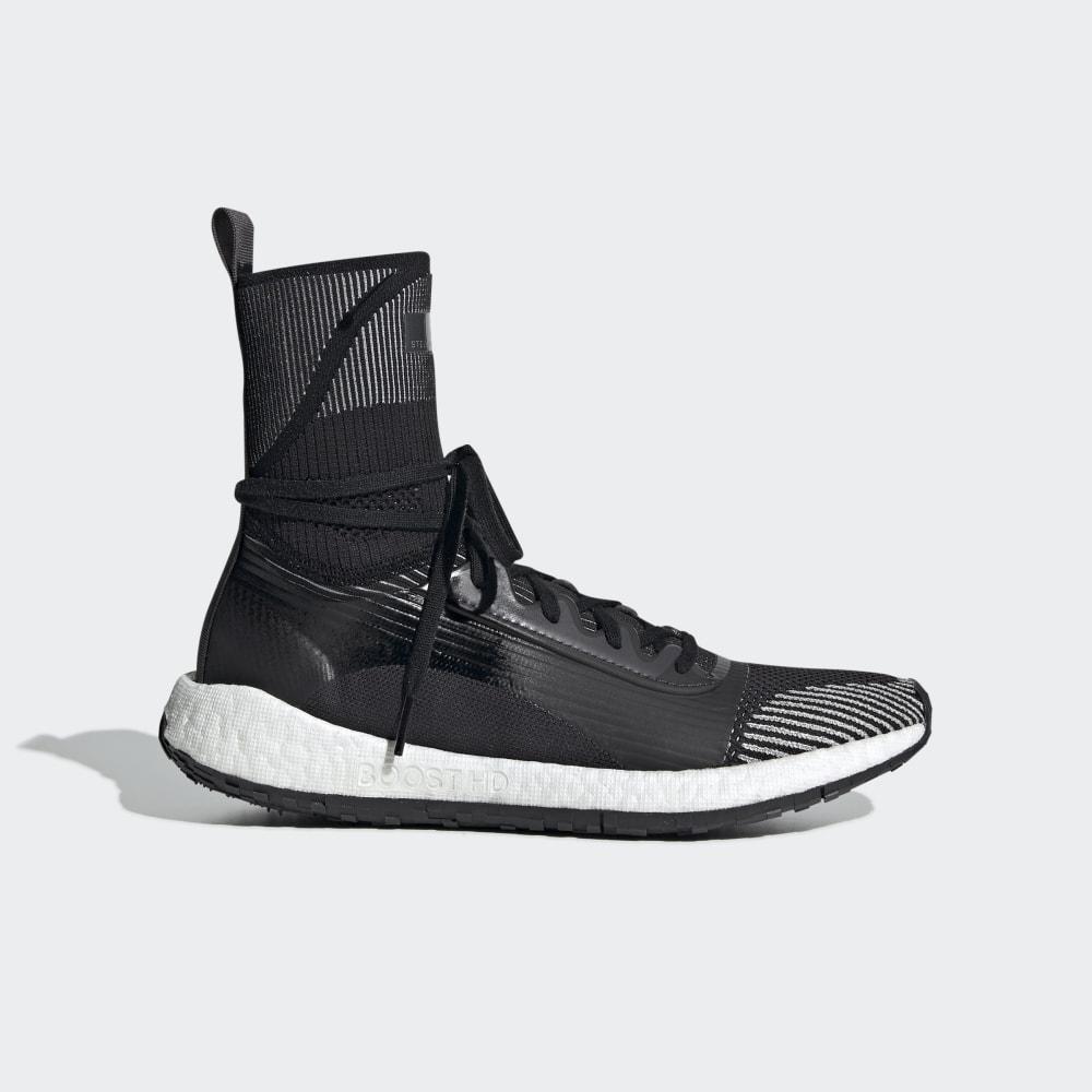 Adidasi Alergare Adidas Pulseboost HD Mid Dama Romania - Negrii/Roz/Negrii EG1067